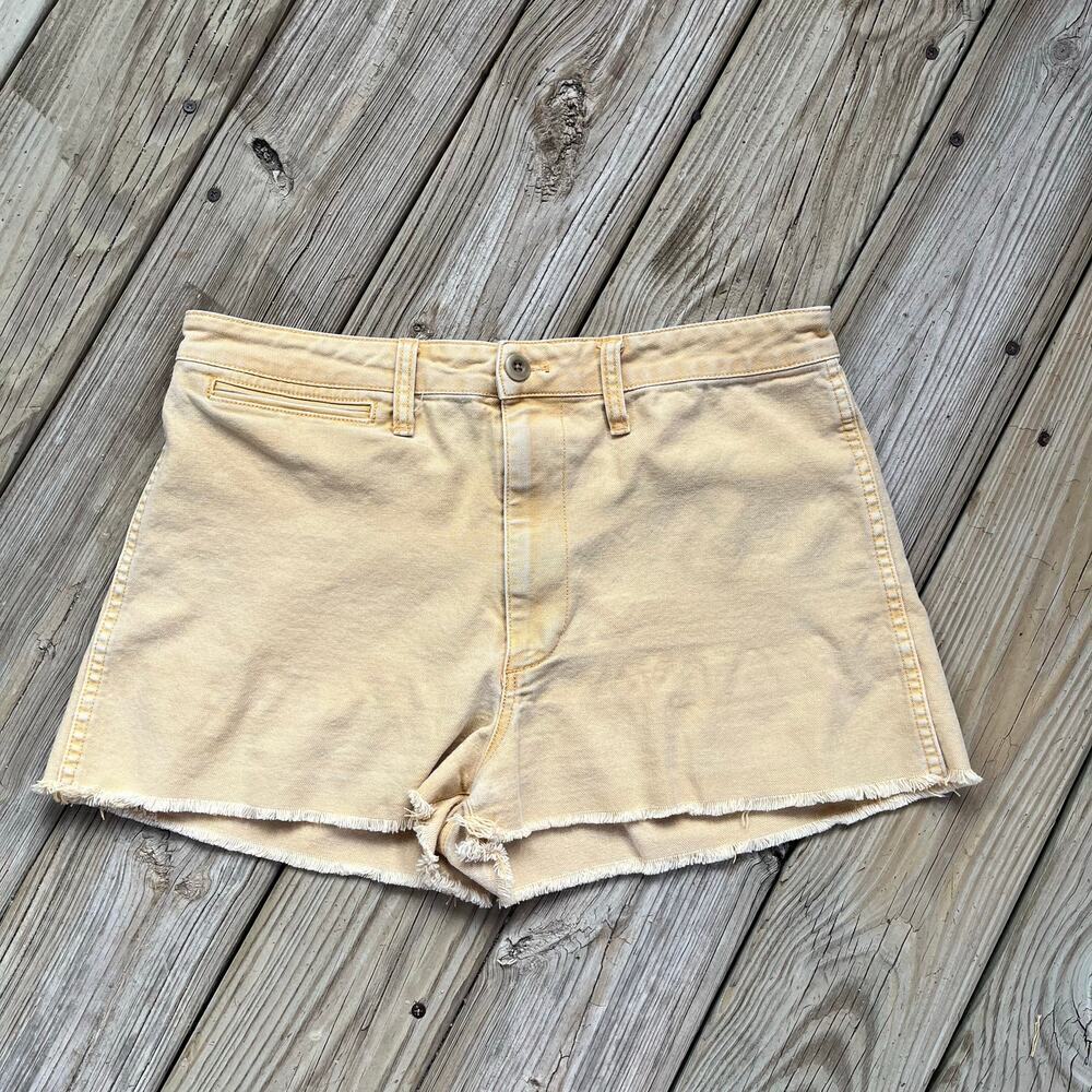 Madewell Women's Emmett Shorts Yellow Faded Size 30"